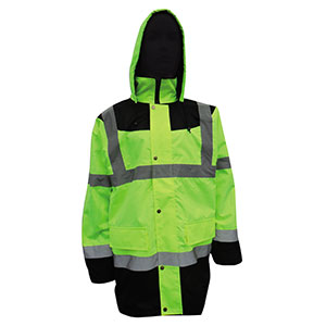 TWO TONE PARKA JACKET LIME & NAVY 