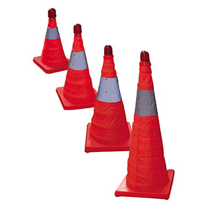 PVC TRAFFIC CONE 600 MM WITH REFLECTIVE TAPE   